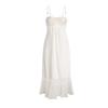 Women's Silky Padded Backless Long Cami Dress with Mesh Robe Lounge Set