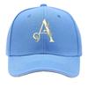 Elegant Botanical Letter A Monogram Sandwich Baseball Cap Sun Cap Outdoor Workouts Hat