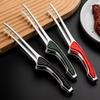 Antihaftbeschichtete Edelstahl-Grillzange Hitzeschutz Anti-Rutsch Food-Zange Anti-Rutsch-Griff Servierzange zum Kochen