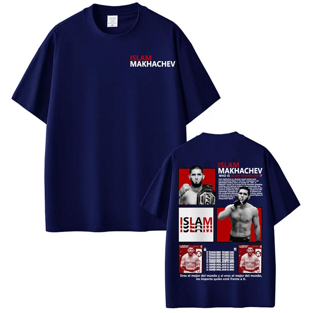 Who Is Islam Makhachev Vintage Graphic Tshirts Unisex Women Harajuku Violence Aesthetic T Shirt Summer Tops High Quality Tee Shirt
