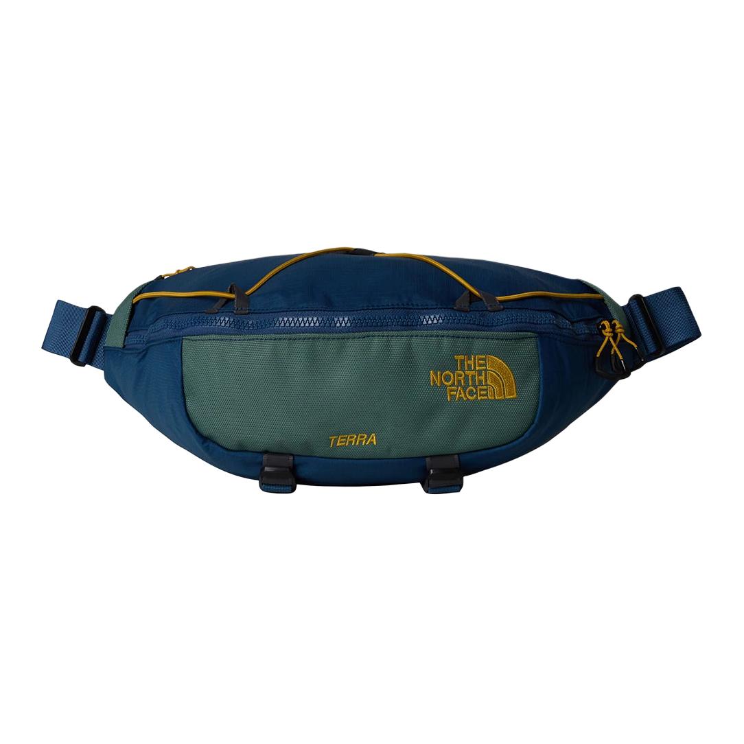 

The North Face 6L Brand Logo Nylon Waist Bag Men Waist Bag Green Blue NF0A81ENBI0 Green & Blue
