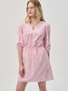 SORRY, TOO MUCH LOVE Wave Neck Cotton Dress_Pink