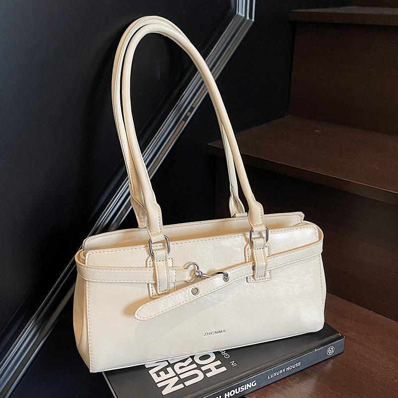 Neue modische und beliebte einfache Unterarmtasche im Lokomotivstil, Damen-High-End-Pendler-vielseitige Temperament-Umhängetasche