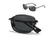 UV400 Polarized Sunglasses Man Portable Foldable Round Frame Shade Windshield Eyeglasses Bicycle Accessories Eyewear
