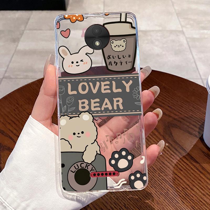 Casing For Motorola Moto C Plus Case Aesthetic Cute Cat Astronaut Transparent Soft Silicone Back Cover Moto C CPlus Phone Case