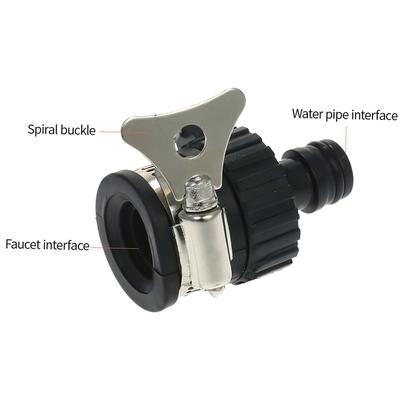 Wasserhahnadapter, Wasserhahn-Schlauchverbinder Wasserhahn-Schlauchadapter mit Stahlklemme