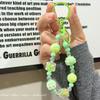 Candy Color Painted Beads Phone Chain Stylish Glitter Anti-lost Wrist Strap Bag Decoration  Gift