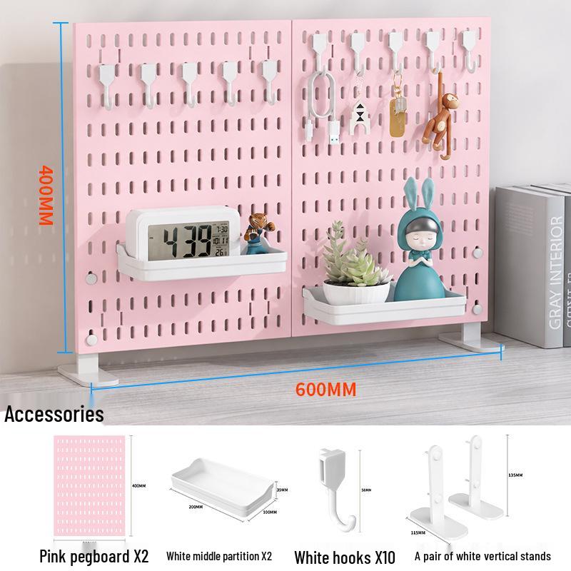 Pegboard Hooks & Baskets for Office, Home, or DIY Desktop Display
