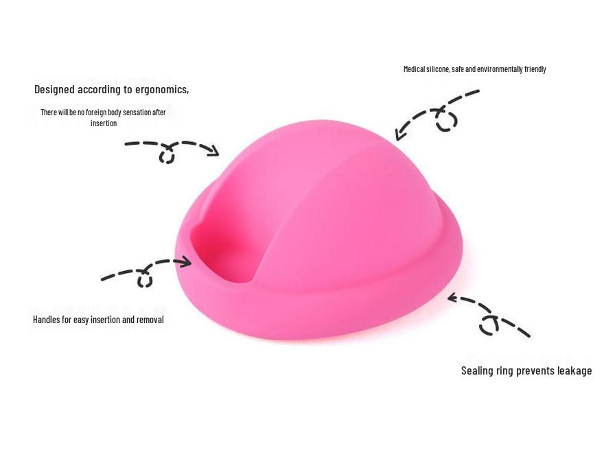 Silicone Menstrual Disc & Cup: Built-In Design for Female Comfort During Periods