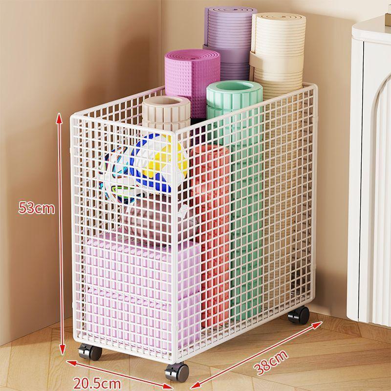 

Sports Storage, Folding and Organizing Equipment, Fitness and Yoga Goods Cylinders, Wheeled Baskets, Household Narrow Storage