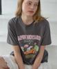 OURHOPE Carrot Rabbit T-Shirt - Charcoal