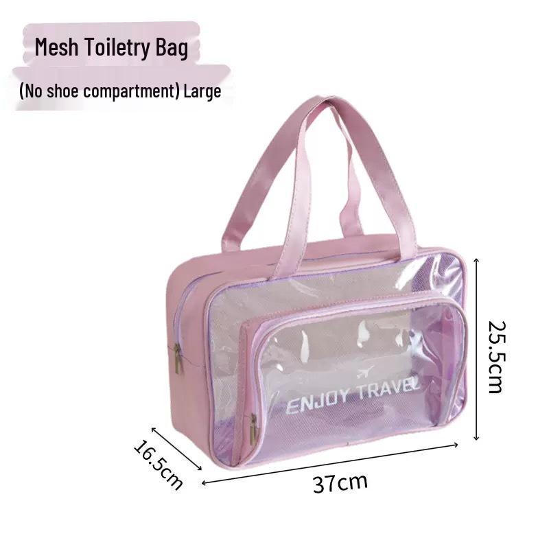 

Waterproof Fitness Travel Bag - Large Capacity, Wet/Dry Separation, Thickened Transparent Portable Handbag 37*25.5*16.5cm Фіолетовий
