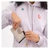 COACH SignatureCanvas 13 Branded logo snap closure Premium leather Wallet Women's Sand sand color