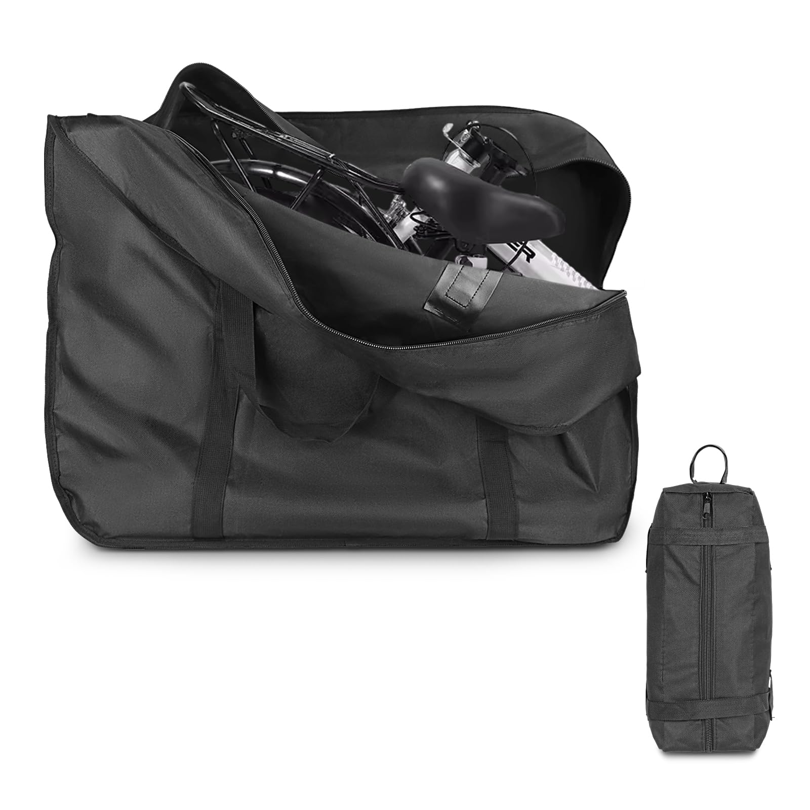 

Bicycle Carrying Bag, 80x63x33cm, Compatible with 16-20 inch Folding Bikes, Large Boston Bag/Tote Bag, High Capacity, Convenient to Carry, Large Stora