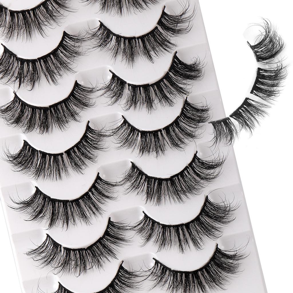 High Imitation Mink Hair False Eyelashes Thick Curled Segmented Eyelashes Simulation Of Natural Eyelashes