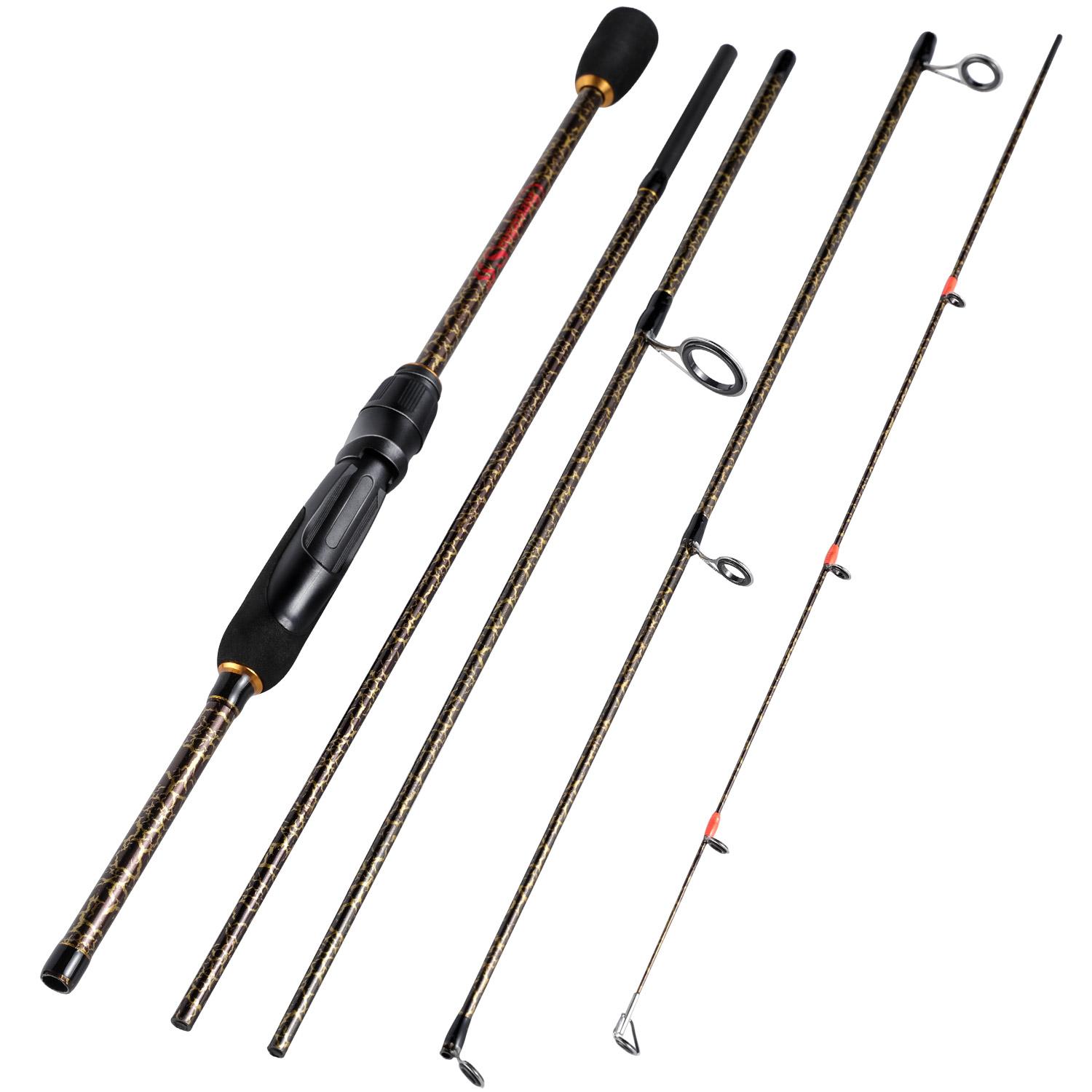 

Вудка Sougayilang 5 секцій портативна вудка з вуглецевого волокна спінінг/кастинг вудки снасті Spinning 2.4 m