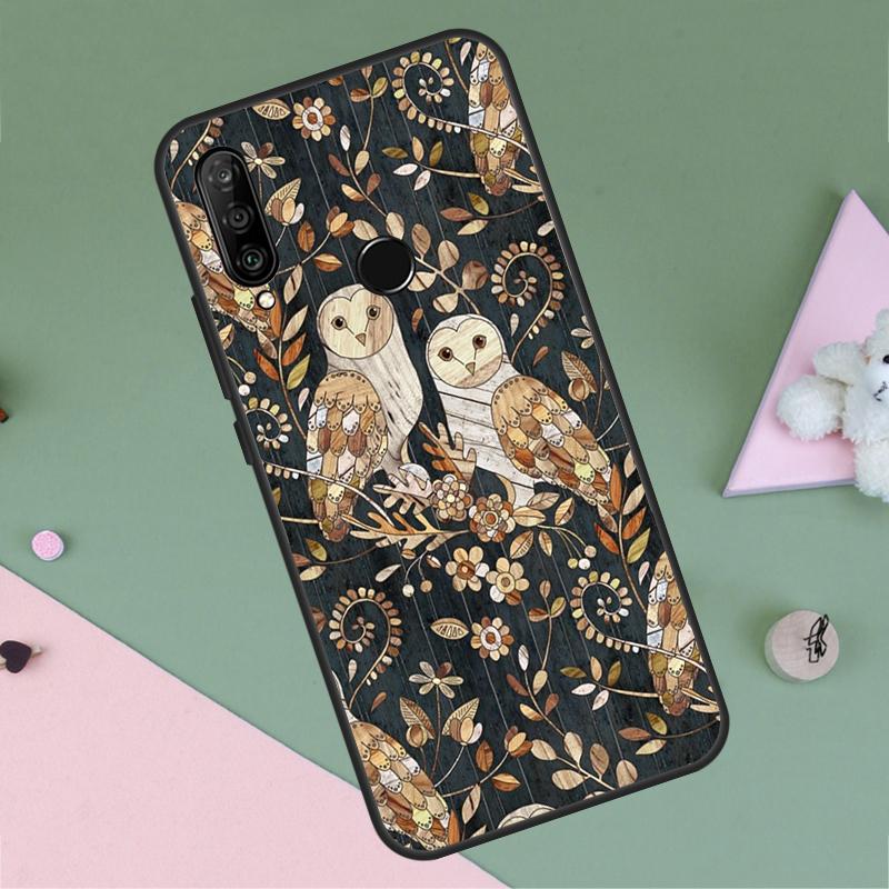 Cartoon Owl For Huawei Nova 9 10 SE Y91 Y61 Y90 Y70 Y60 Y72 12s 12i 11i 7i 8i P60 Pro P30 P40 Lite Case