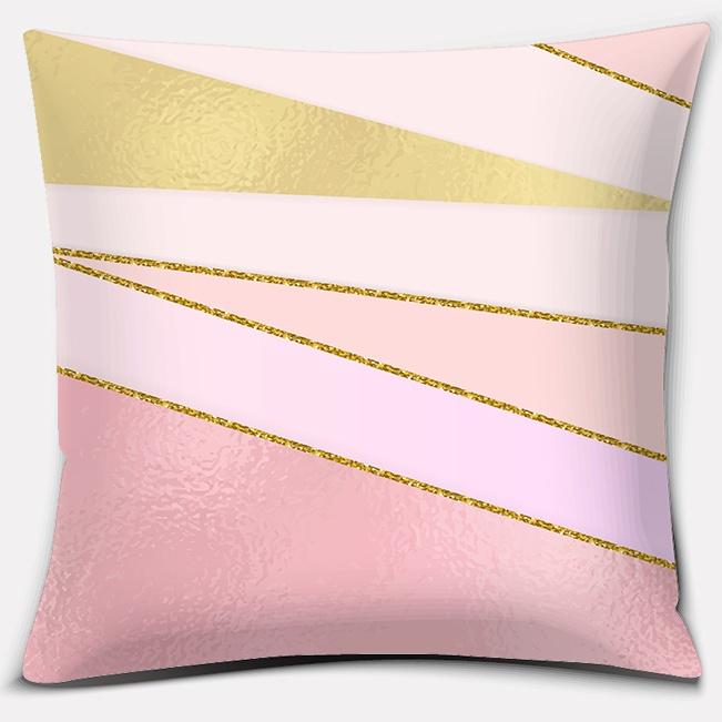 Nordic Modern Pink Series Pillow Gift Home Office Decoration Pillow Bedroom Sofa Car Cushion Cover (45Cm * 45Cm)