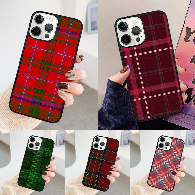 Clan Stewart Dress Tartan Plaid Pattern Phone Case For iPhone 17 Air 13 12 14 15 16 For Apple Pro Max Plus