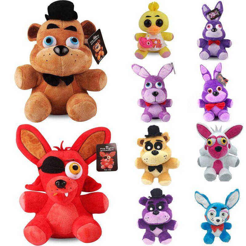 Fnaf Five Nights At Freddy's Prieteni Jucărie de Pluș Moale Cadou 18/25cm Galben Maro Violet Albastru Roșu Alb