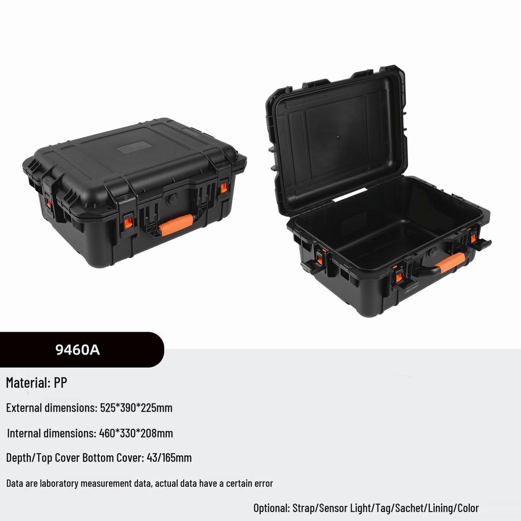 Multi-Size Explosion-Proof, Waterproof, Shockproof Plastic Tool Case with Optional Lining