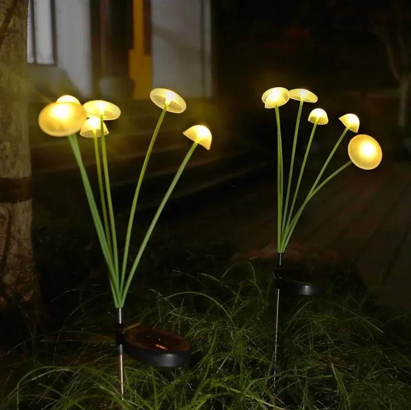 1/3/5 stk 6LED Sopplys Manetlampe Utendørs Vanntett Solcelle Hagebelysning for Villa Hage Gårdsplass Park Dekorlampe