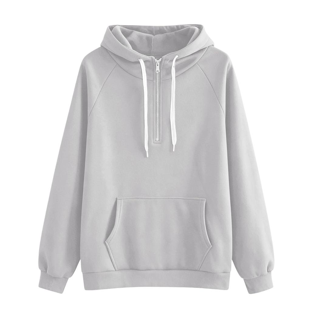 Women's Fashion Color Long Sleeve Loose Fit Sweatshirt for Casual Daily Wear