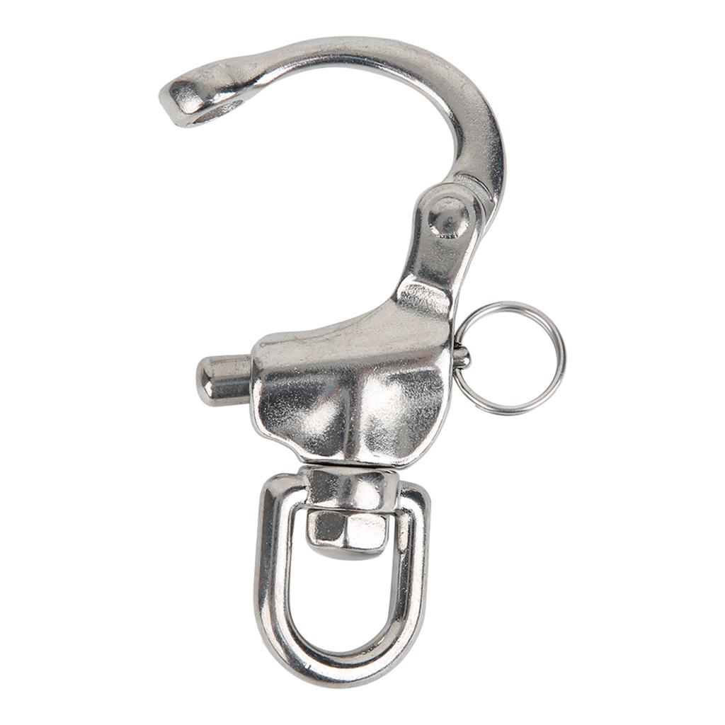 Mountaineering Rock Climbing Shackle 316 Stainless Steel Rotation Quick Connect Snap Hook12x70mm