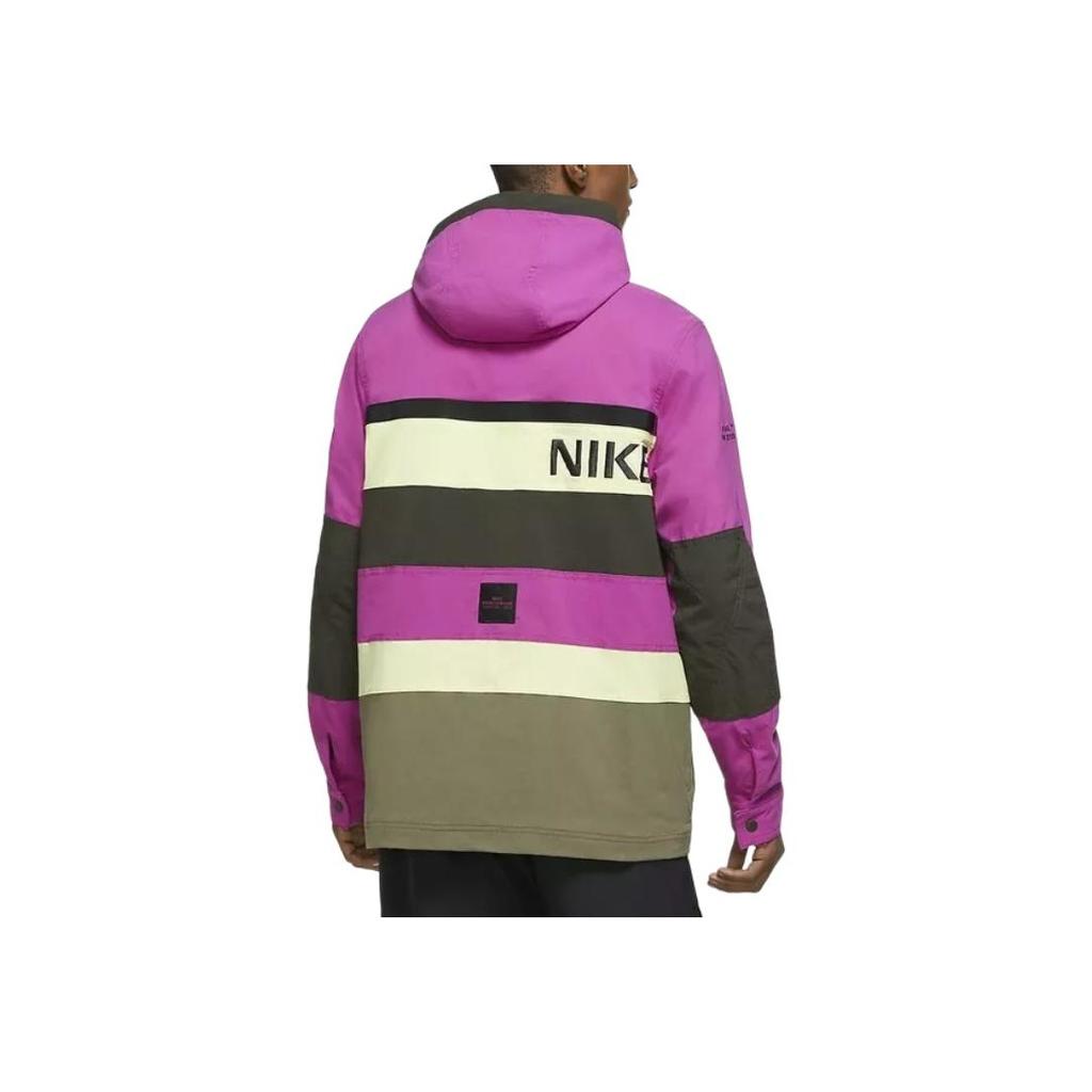 Nike Jaqueta com Capuz Patchwork Multicolor Bolso Grande Roupas Esportivas Masculinas jaquetas CU4220-564