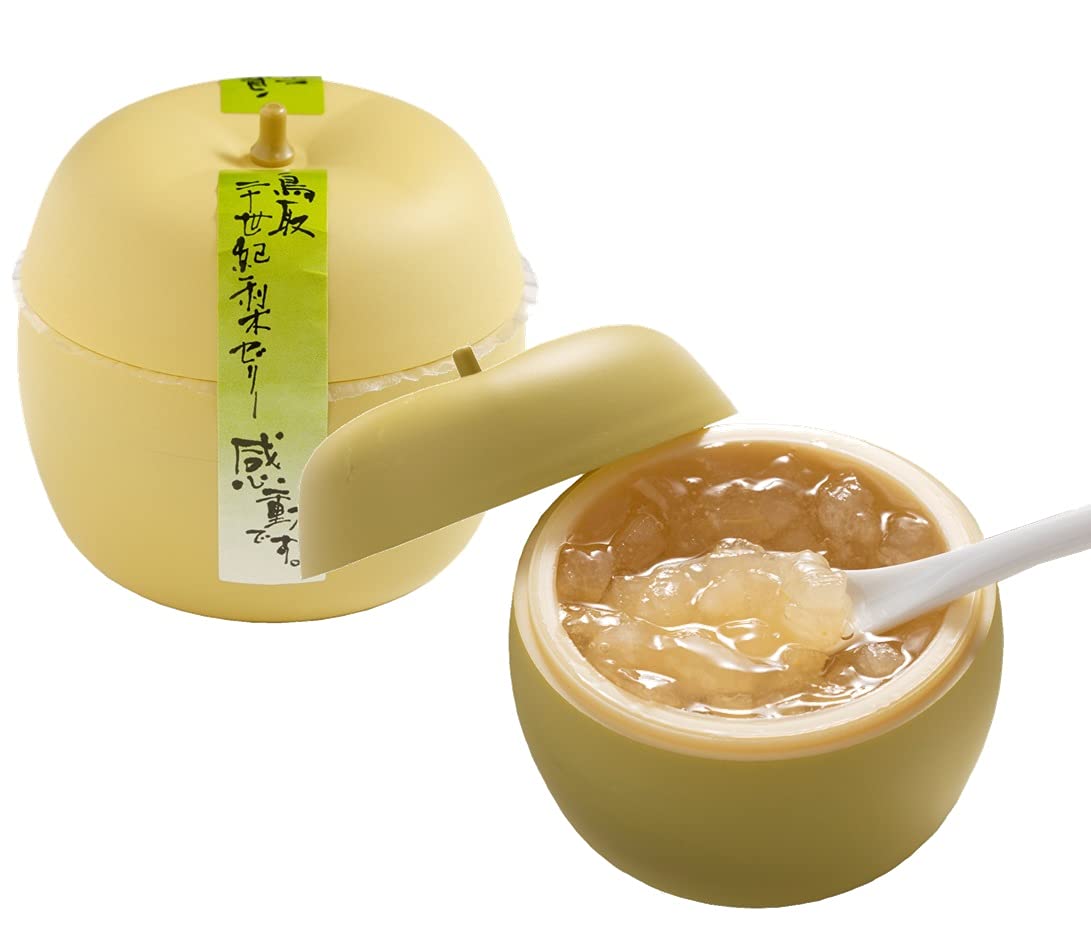 

Kotobuki Seika Tottori Nijisseiki Pear Jelly - это фруктовое желе, популярное подарочное фруктовое желе с впечатляющим вкусом. (1 кусок)