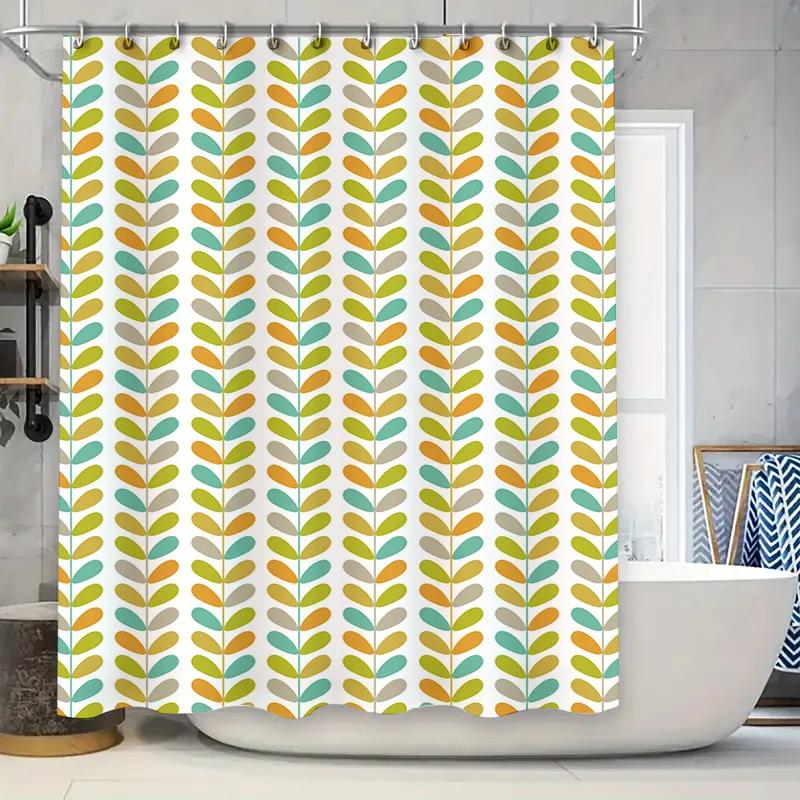 

Vintage Crane Pattern Waterproof Shower Curtain With Golden Bamboo Design For Bathroom Decor In White Color (180X180Cm) Free Shi W60H190(CM)-1 Pcs