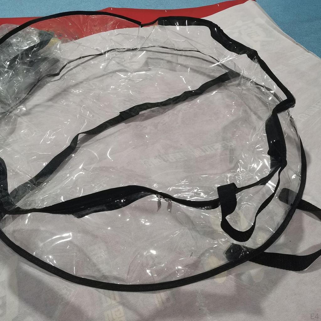 Christmas Wreath Storage Bag Clear Round Portable Holder for Easter Festival Garland