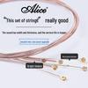 Alice AME422 Phosphor Bronze Folk Guitar Strings, Full Set of 6 Strings, 1st String Included