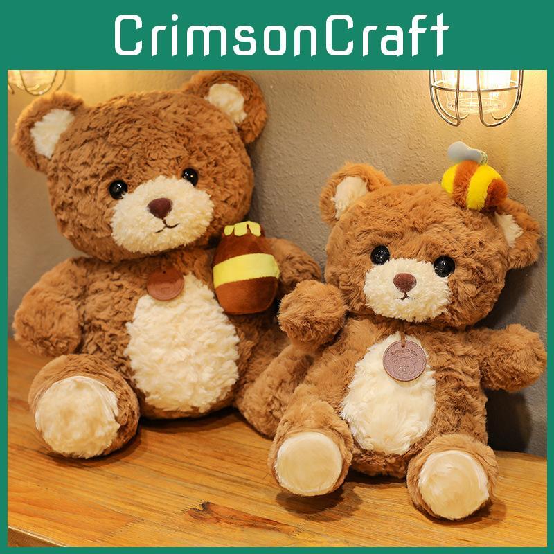 Honey Pot Bee Teddy Bear Plush Toy Cartoon Stuffed Doll Kids Birthday Gifts