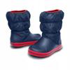 Crocs Winter Puff Boot Kids  211053 |J3/5/Eu 34-35| Navy/Red