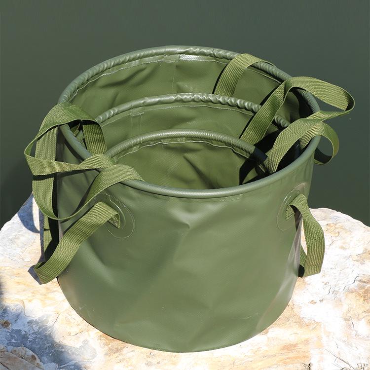 Large Portable Folding Basin for Travel: Multi-use for Washing Fruits, Face, and Feet - Ideal for Camping and Picnics