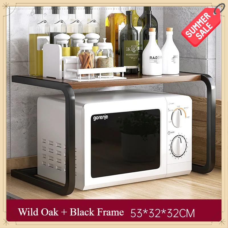 Multifunctional Kitchen Countertop Storage Rack Multi-layer Shelf Microwave Oven Rice Cooker Holder