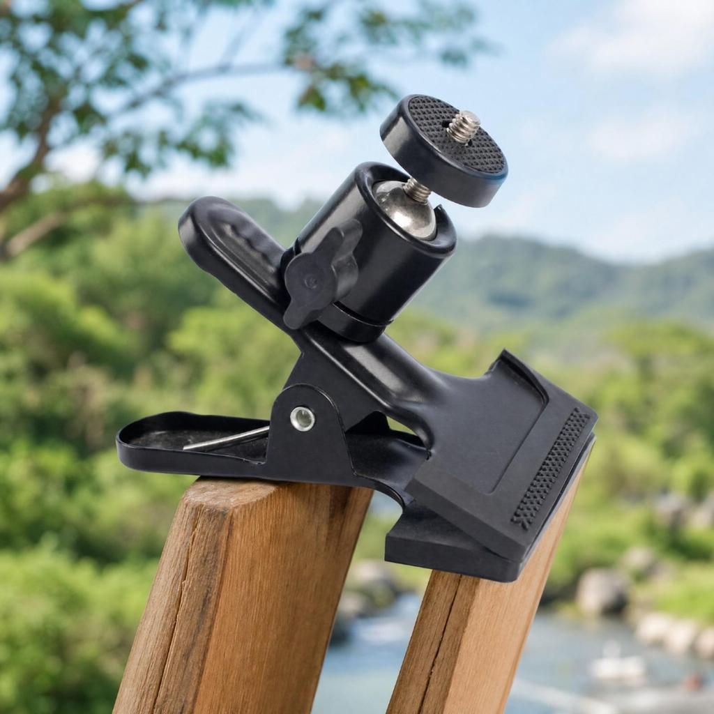 Clamp-Style Camera Mounting Bracket Multi-Function for Tabletop Recording
