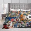 Inazuma Eleven Axel Blaz Gouenji  Blanket  Camping Flannel Throw Blanket For Couch Bed Super Soft Custom DIY Quality Bedspread