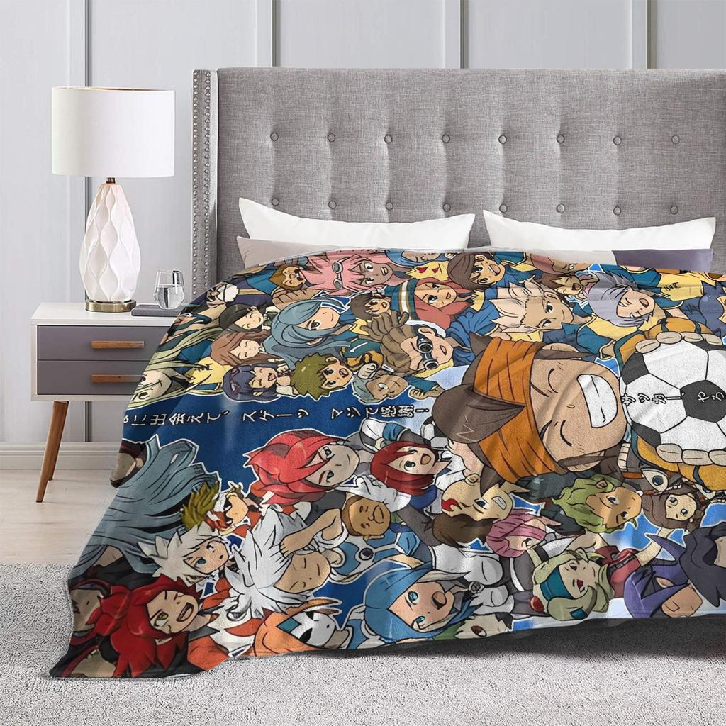 Inazuma Eleven Axel Blaz Gouenji  Blanket  Camping Flannel Throw Blanket For Couch Bed Super Soft Custom DIY Quality Bedspread