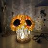 LED Sunflower Lamp USB Powered Table Lamp Decorative Sunflower Night Light Valentine's Day Gifts for Women Mom Wife Girlfriend