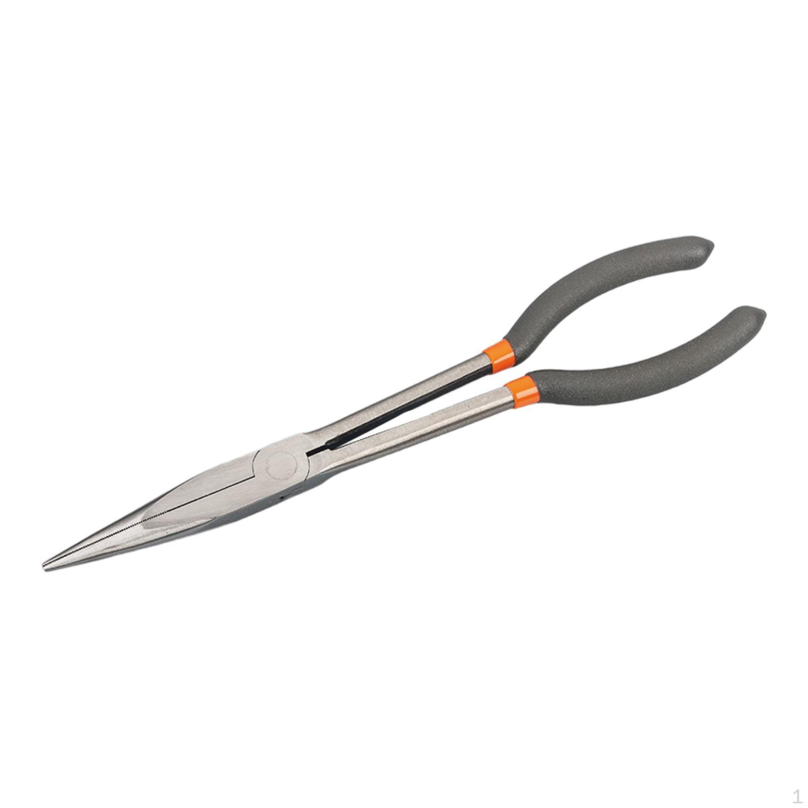 

Long Needle Nose Pliers Reach Car Garage Cars Vehicles Repair Tool Straight