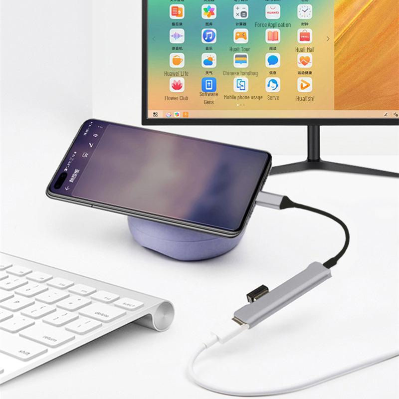„Typ-C-Laptop-USB-3.0-Multiport-Hub mit OTG-Unterstützung für externe Tastatur und Maus“
