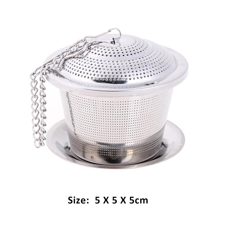 Mesh Tea Infuser Reusable Tea Strainer Teapot Stainless Steel Loose Tea Leaf Spice Filter Drinkware Kitchen Accessories