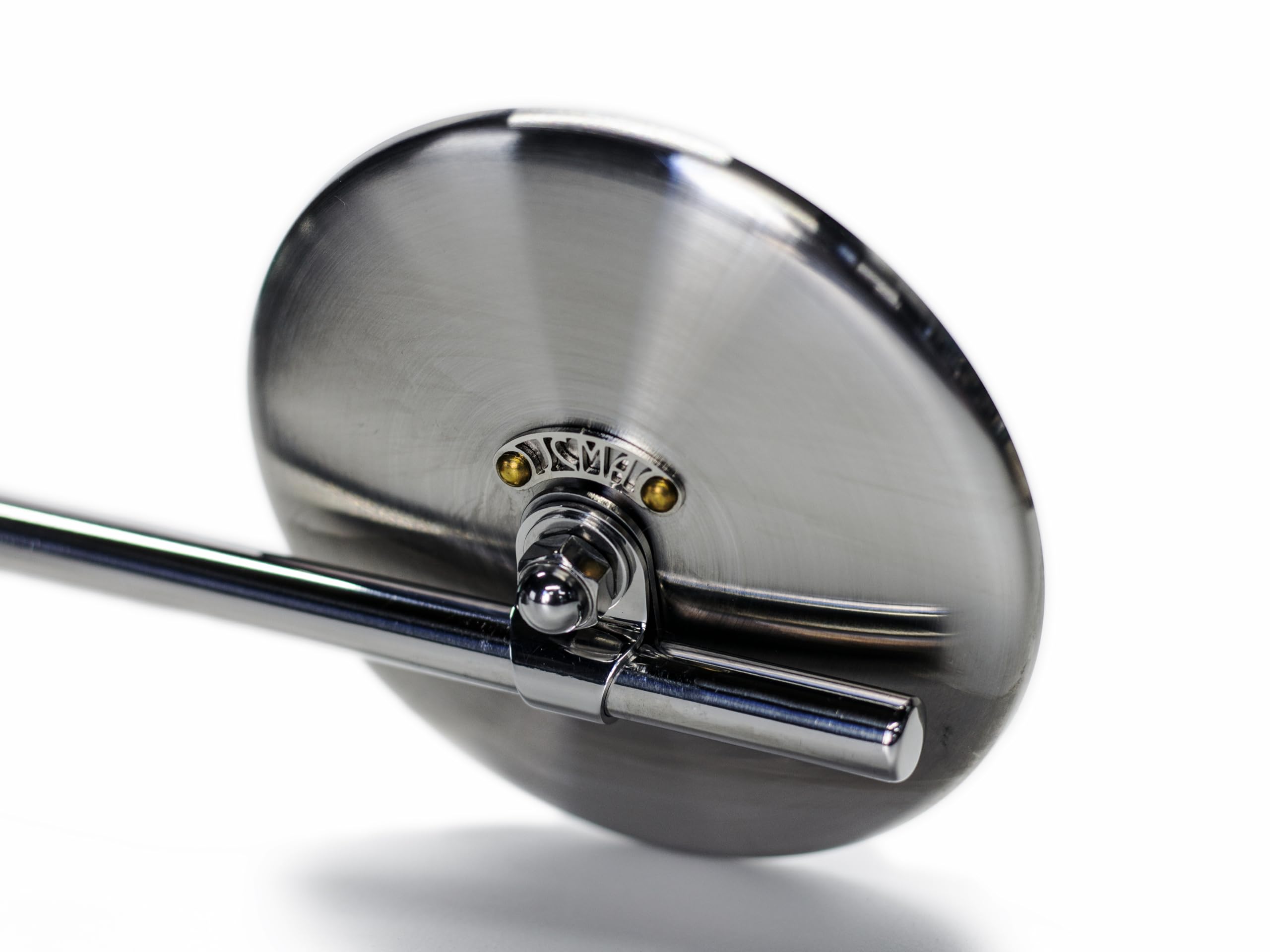 

JCMA Mirror Hairline MOTOR ROCK 100 4. Nickel/Brass (Nickel Tag/Brass Rivet) (MR-HC058H)