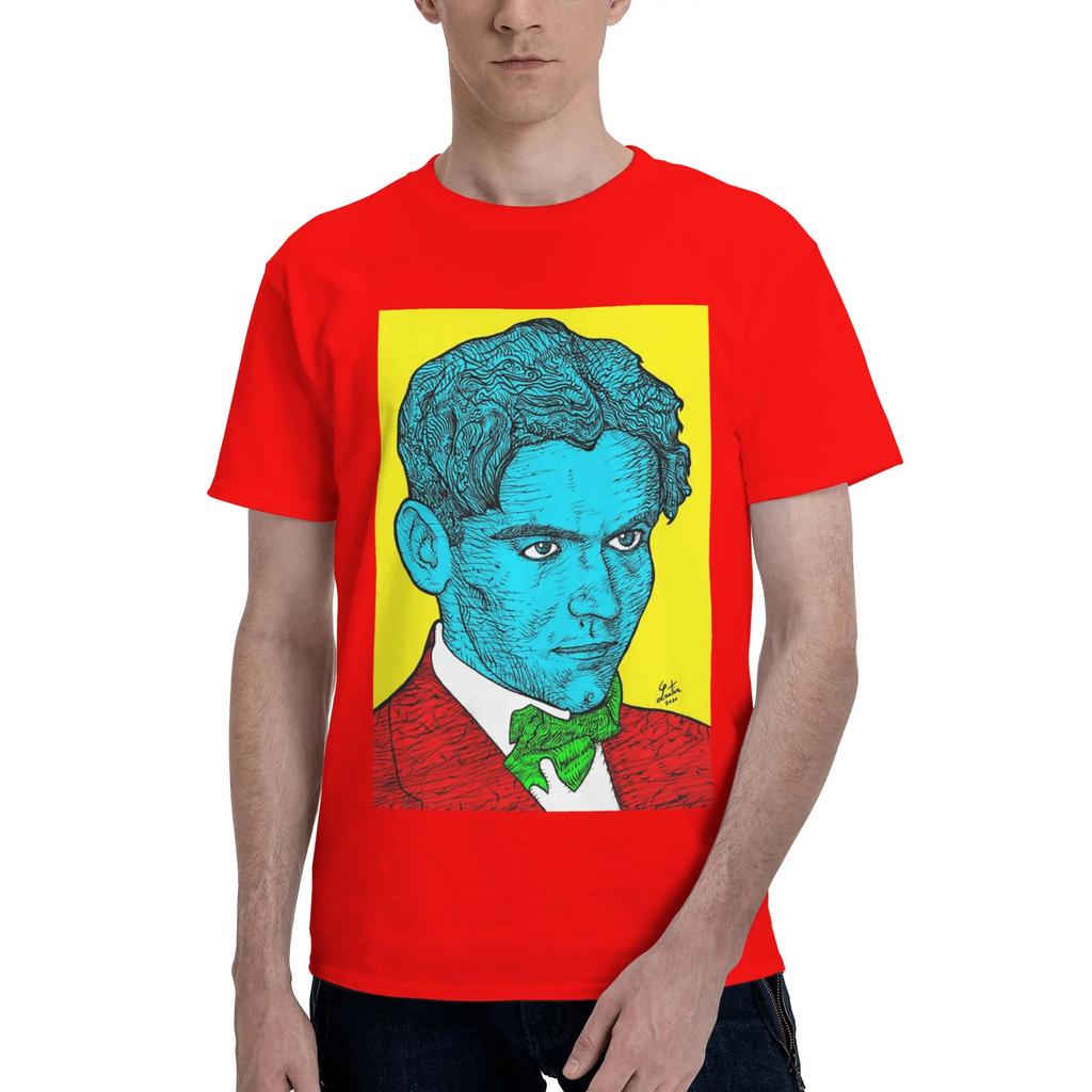 Federico Garcia Lorca ritratto 16 Uomo Maglietta Oversize Magliette Uomo Girocollo Cotone T-shirt Corte Estive Maschili