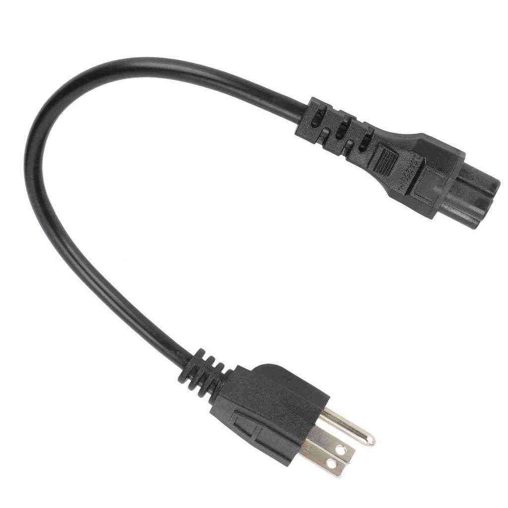 5‑15P Male to IEC320 C5 Female Power Cord 18 AWG 0.3m AC Power Short Cord for Computers