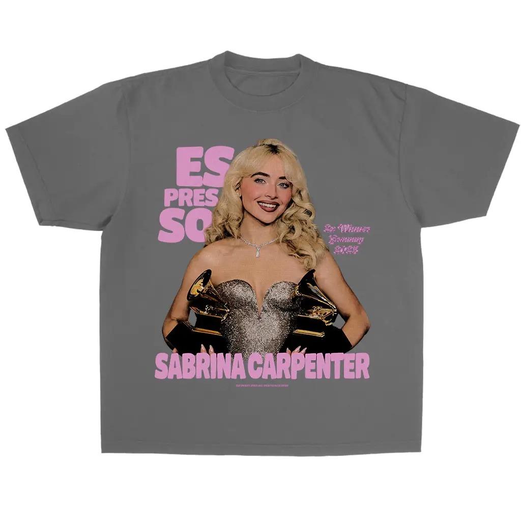 2026 Sabrina Carpenter TShirt Unisex Women Oversized Y2k Street Hip Hop Fashion Casual Cotton Short Sleeve Female Clothing Top Tee