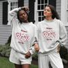 Autumn Women's European Size Loose Heavyweight Mid-High Neck Hoodie