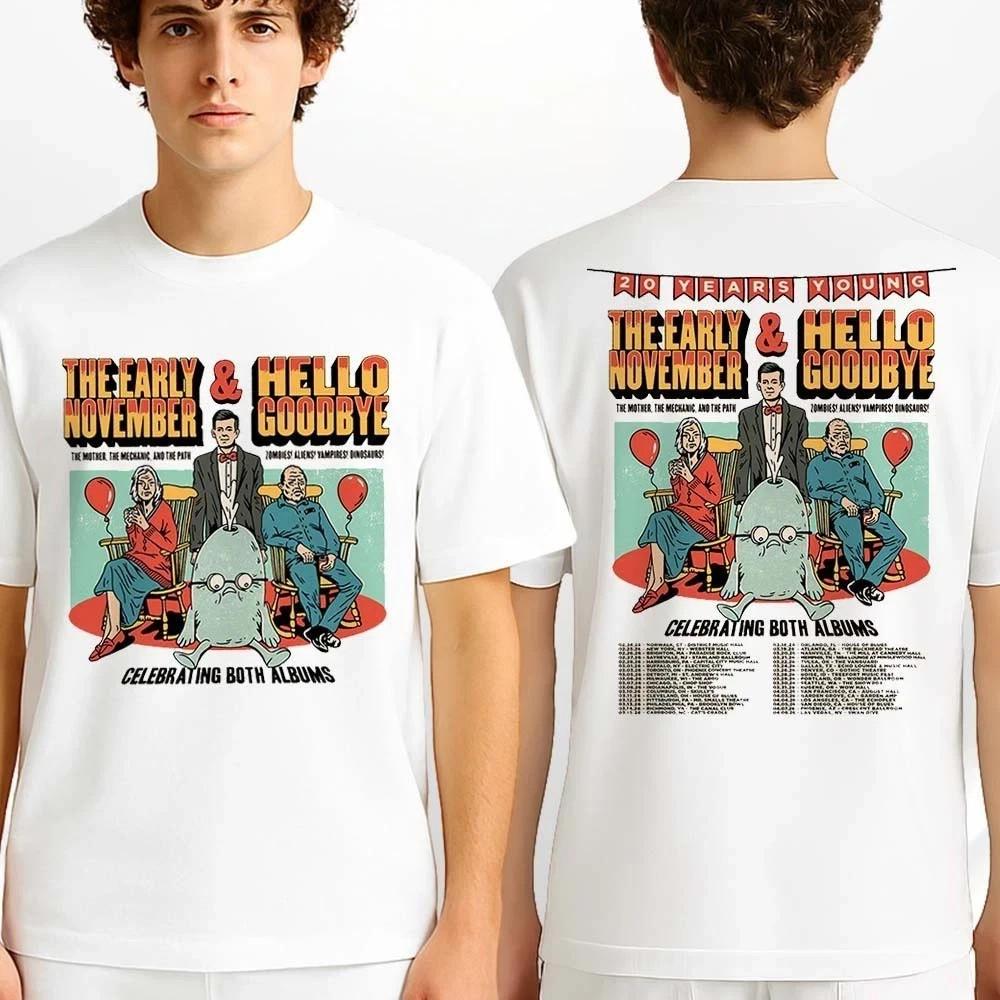 The Early November And Hello Goodbye 20 Years Young Tour 2026 T-shirt Unisex T-Shirt M